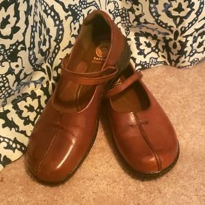 Earth Spirit "Eliot" brown leather maryjanes